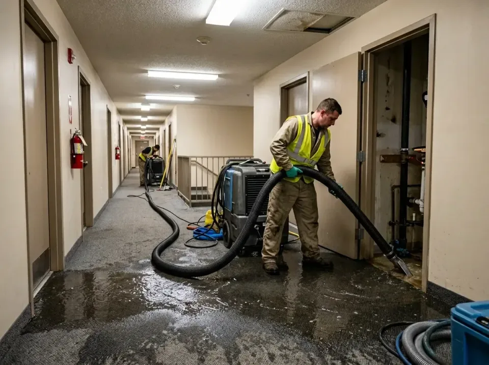 multi-unit-apartment-hallway-f-005 — frequently asked questions, Emergency Burst Pipe Water Extraction & Removal in Martha L…